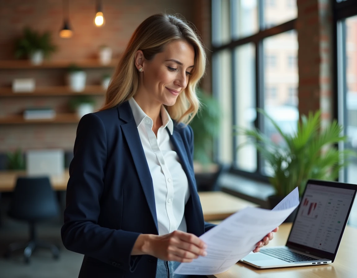 Entrepreneuse alsacienne travaillant dans un espace de co-working du Haut-Rhin, illustrant le dynamisme entrepreneurial local soutenu par Alsace CAHR
