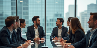 Faut-il engager McKinsey pour votre entreprise : avantages et inconvénients Groupe de professionnels en réunion d'affaires