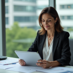 Faire croître une entreprise : stratégies efficaces et conseils pratiques Femme d'affaires confiante dans un bureau moderne