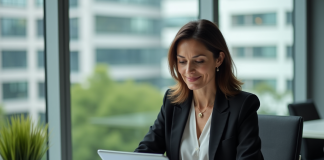Faire croître une entreprise : stratégies efficaces et conseils pratiques Femme d'affaires confiante dans un bureau moderne