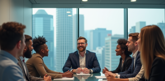 Intégration : les étapes essentielles à suivre pour réussir pleinement Groupe d'adultes divers en réunion de travail moderne