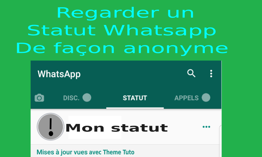 Comment voir un statut WhatsApp sans être vu iPhone ?